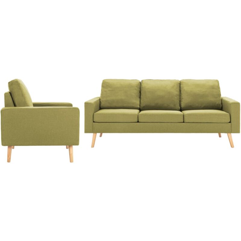 

Sofá de Tela de 1 Pieza 3 Piezas Modelo 1 Verde - Verde - Vidaxl