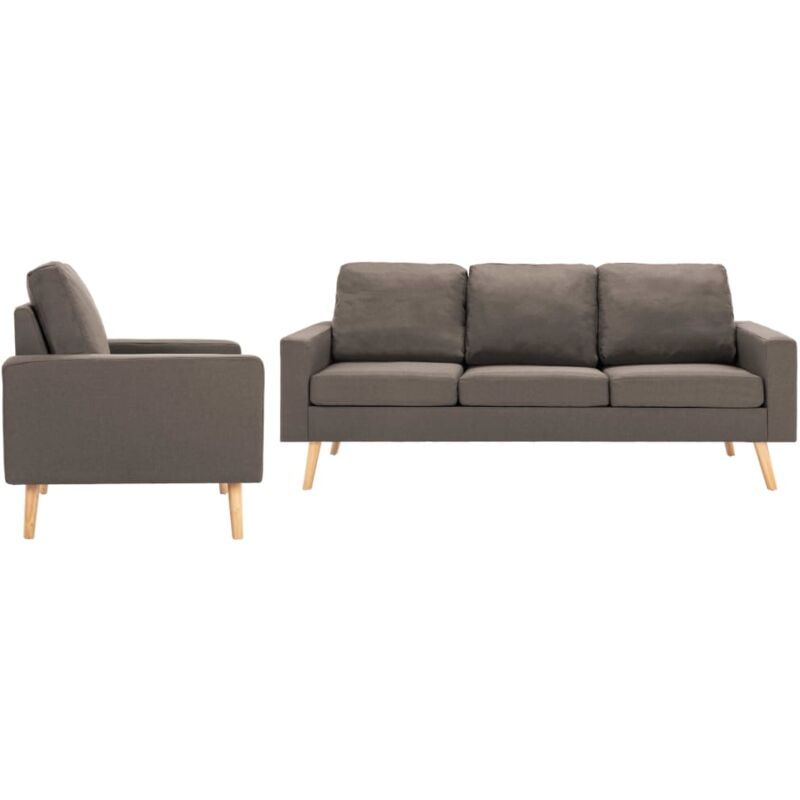 

Sofá de Tela de 1 Pieza 3 Piezas Modelo 1 Gris Taupe - Gris Topo - Vidaxl