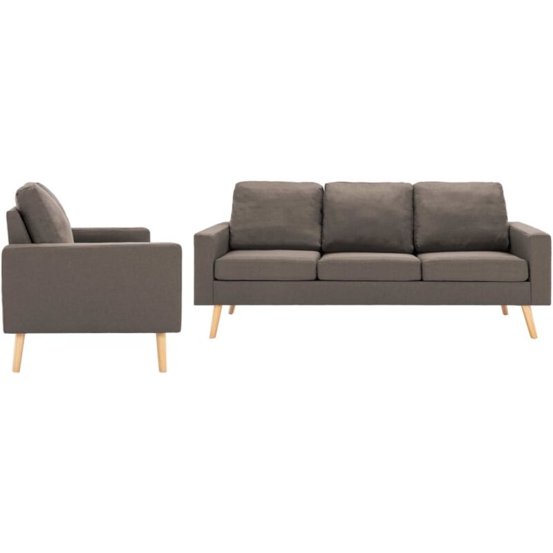 

Sofá de Tela de 1 Pieza 3 Piezas Modelo 2 Gris Taupe - Gris Topo - Vidaxl