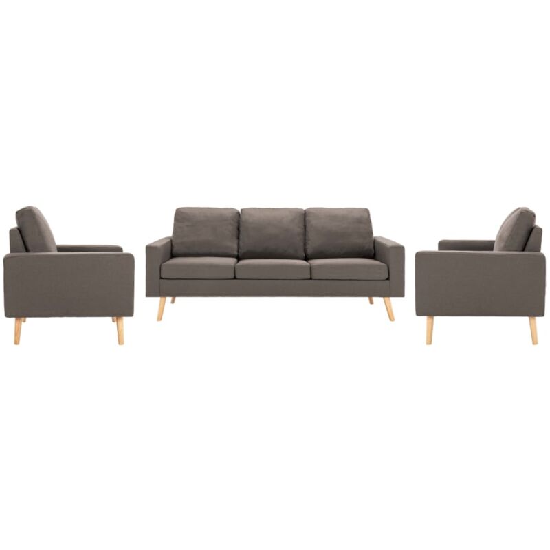 

Sofá de Tela de 1 Pieza 2 Piezas 3 Piezas Gris Taupe - Gris Topo - Vidaxl