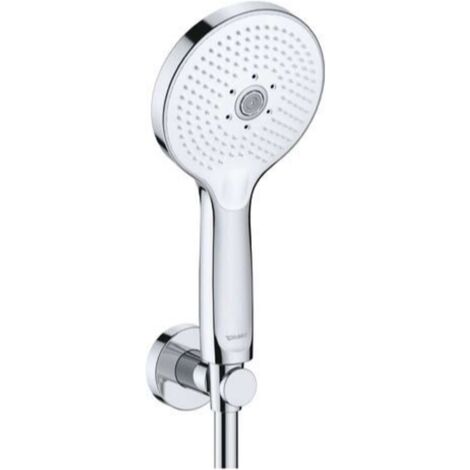 Conjunto de soporte de ducha Duravit 3jet Click, cromo blanco