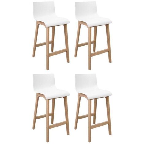Conjunto de taburetes de bar de roble 65cm TANNA