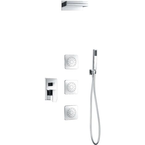 Conjunto ducha monomando empotrado Formentera IMEX GPE008
