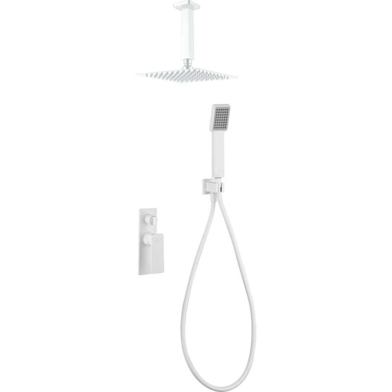 Imex - GPN058/BL nadi Conjunto Ducha Monomando Empotrado Blanco Mate - ref: GPN058/BL