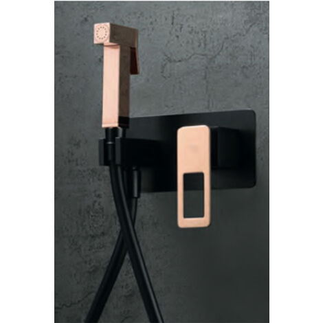 Conjunto ducha monomando empotrado Suecia negro ma - IMEX