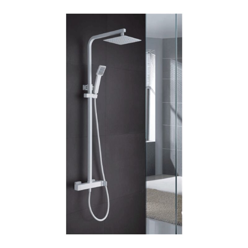 

Imex - Conjunto ducha monomando Fiyi blanco mate