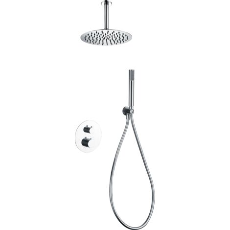 Conjunto ducha termostático empotrado Piamonte