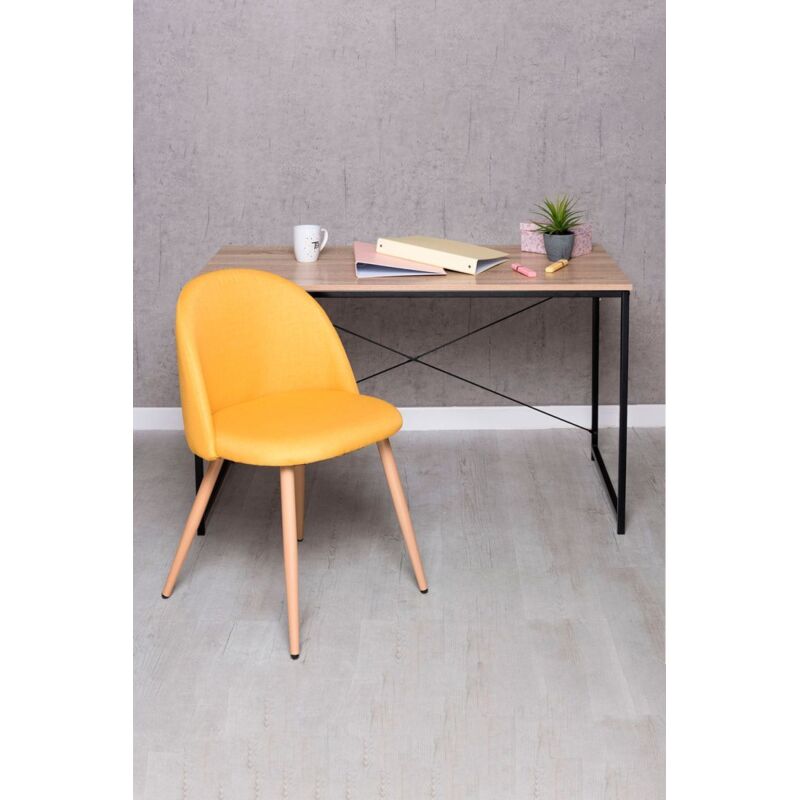 

Conjuntos - Conjunto Escritorio Dek y Silla Vint Tela - Amarillo