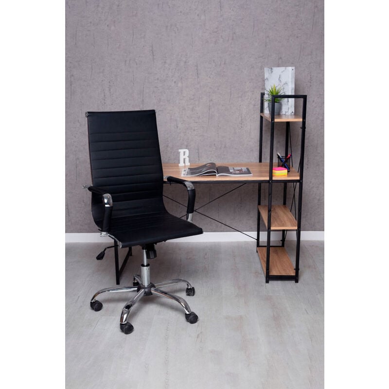 

Conjuntos - Conjunto Escritorio Kecil y Silla Drys - Negro