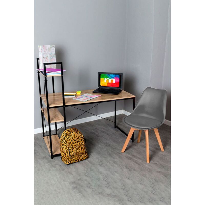 

Conjuntos - Conjunto Escritorio Kecil y Silla Synk Basic - Gris