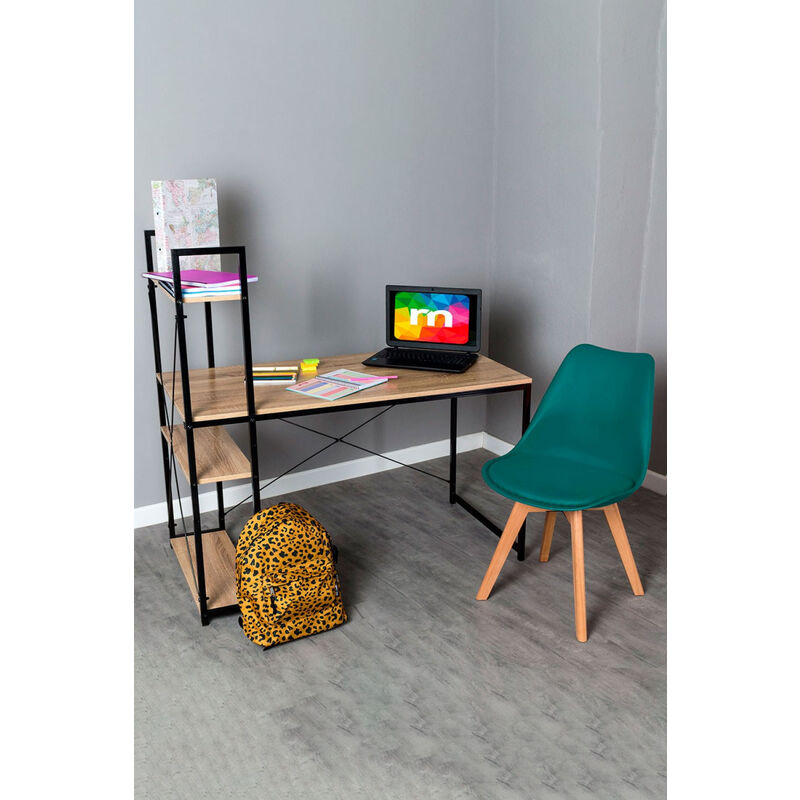 

Conjuntos - Conjunto Escritorio Kecil y Silla Synk Basic - Verde azulado
