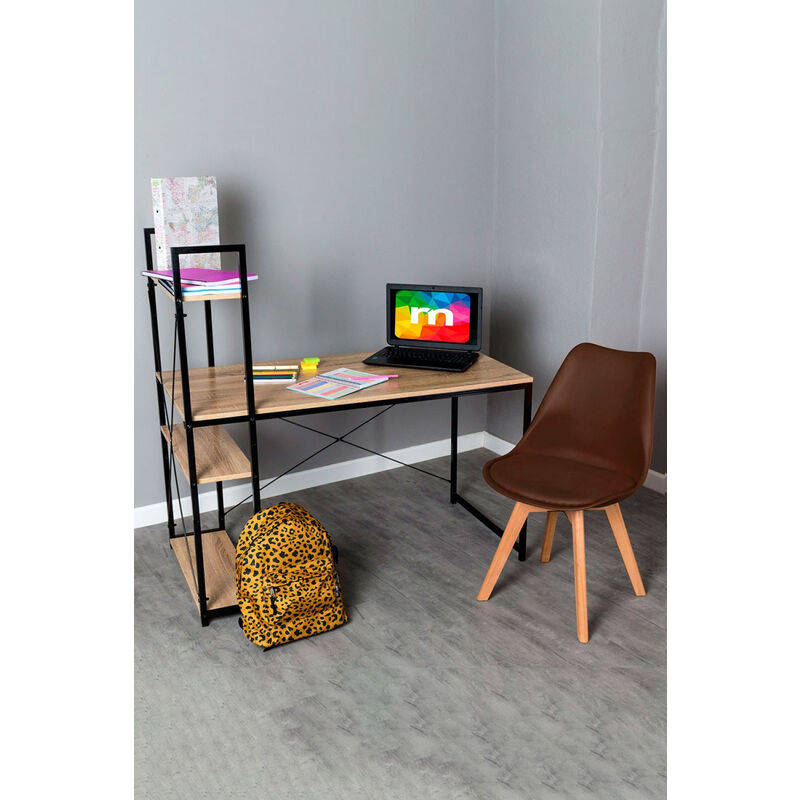 

Conjuntos - Conjunto Escritorio Kecil y Silla Synk Basic - Marrón