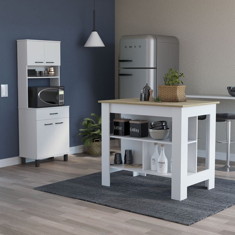 

Conjunto Linea Z Cocina, Alacena Buffet Cocina Z-60 + Isla De Cocina Cala