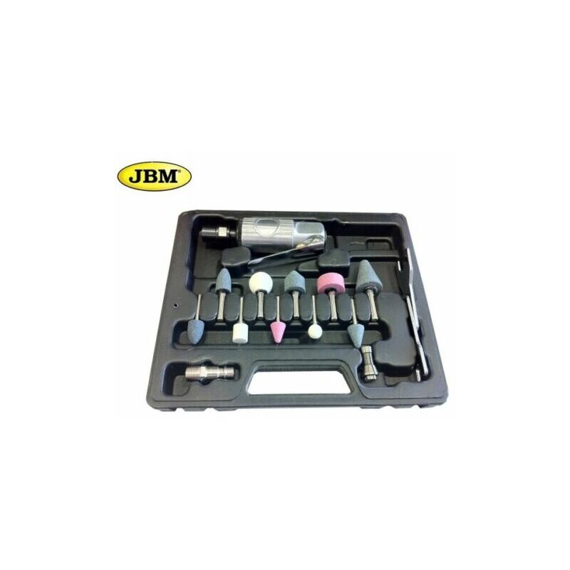 

Conjunto Mini Amoladora Neumatica 1-4' 16 Piezas Jbm 52157