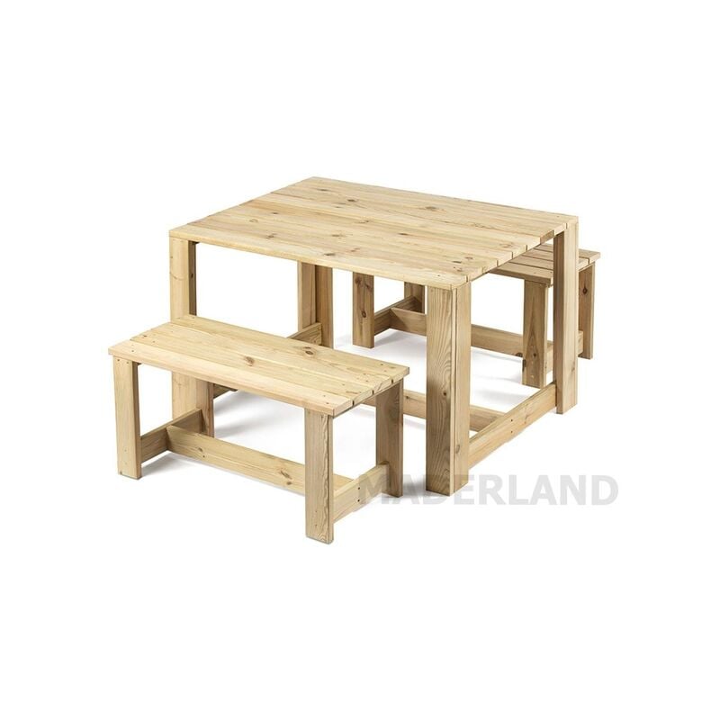 

Conjunto Muebles de Jardín Londres 120 - Maderland