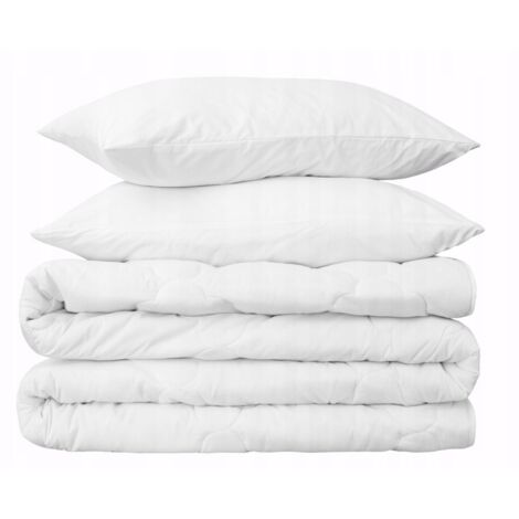 Conjunto N贸rdico y Almohada 160x200 + 2X 50x60 CM Fibras Siliconadas Verano