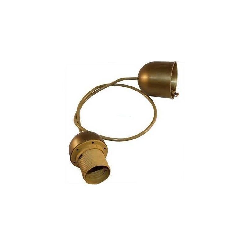 

1m enfilaje dorado E27 con cable y florón (Koala H038085)