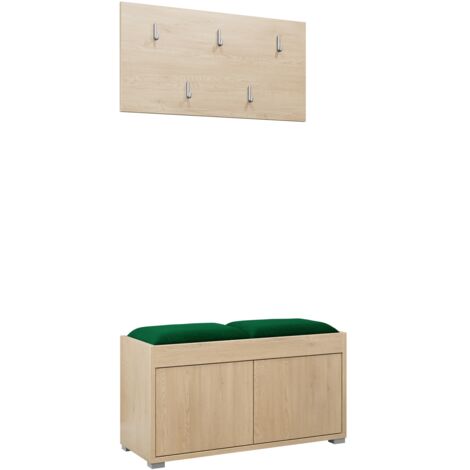Conjunto para recibidor Comfivo Tutela, Manila 35, 0x0x0cm, Aglomerado laminado, Tapiz, Montada en la pared, Colocada