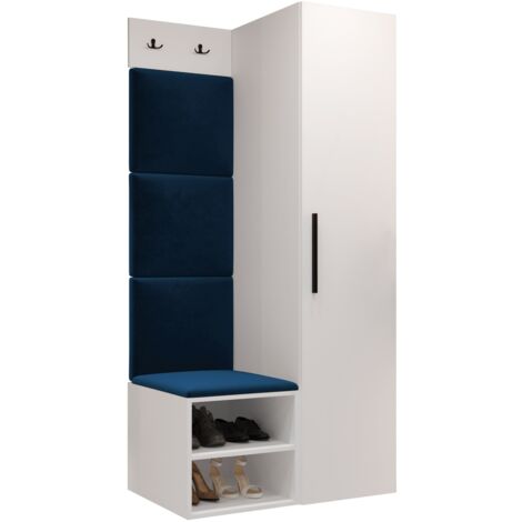 Conjunto para recibidor Nitos III, Manila 26, 191x82x50cm, Aglomerado laminado, Tapiz, Colocada, Montada en la pared