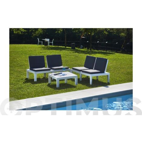 PROGARDEN Conjunto Resina Rinconero Blanco Set Molok