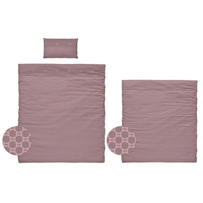 

Conjunto sabana ajustable, sabana y funda de almohada para cama de 90cm 100% algodón Versace 19v69 abbigliamento sportivo srl rosa