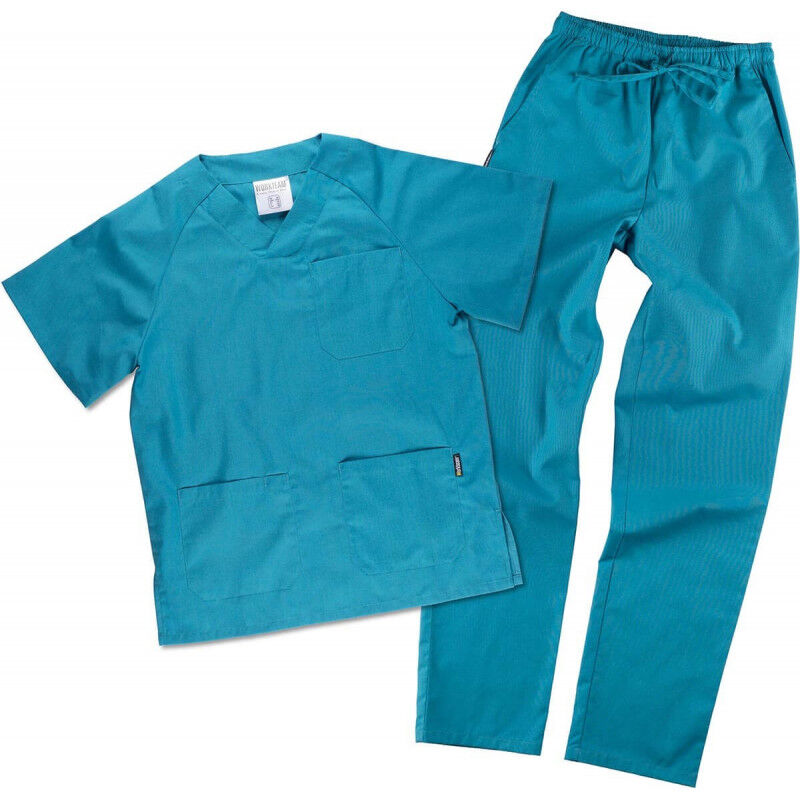 

Conjunto de casaca y pantalón con ajuste en cintura Servicios B9110 | XS - Turquesa - Workteam