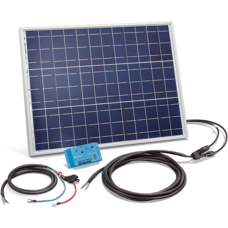 

Conjunto solar de 50 W con kit para sistema solar de 12 voltios independiente para camping, esotec 120024