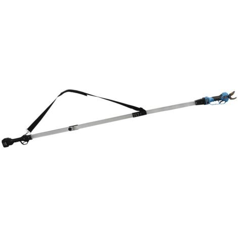 CONJUNTO TIJERAS DE PODAR A BATERÍA + PÉRTIGA EXTENSIBLE 190 CM