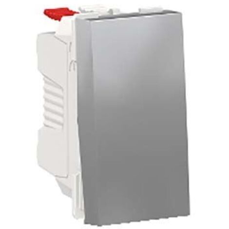 Conmutador 1 modulo aluminio SCHNEIDER NU310330