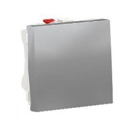 Conmutador 2 módulos aluminio SCHNEIDER NU320330