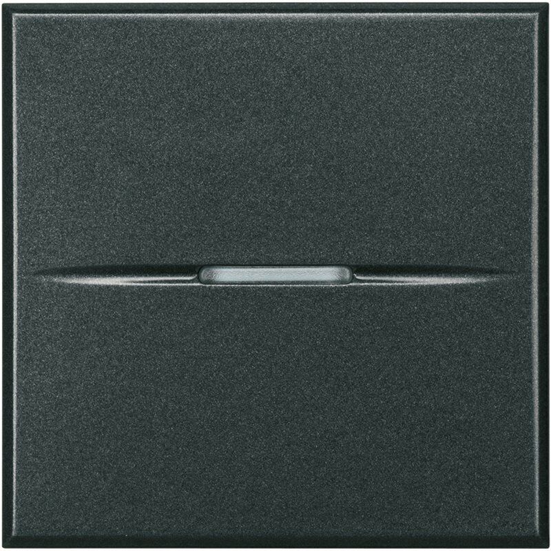 

Conmutador cruce ancho Axial Bticino Axolute HS4004/2 Antracita 2 modulos