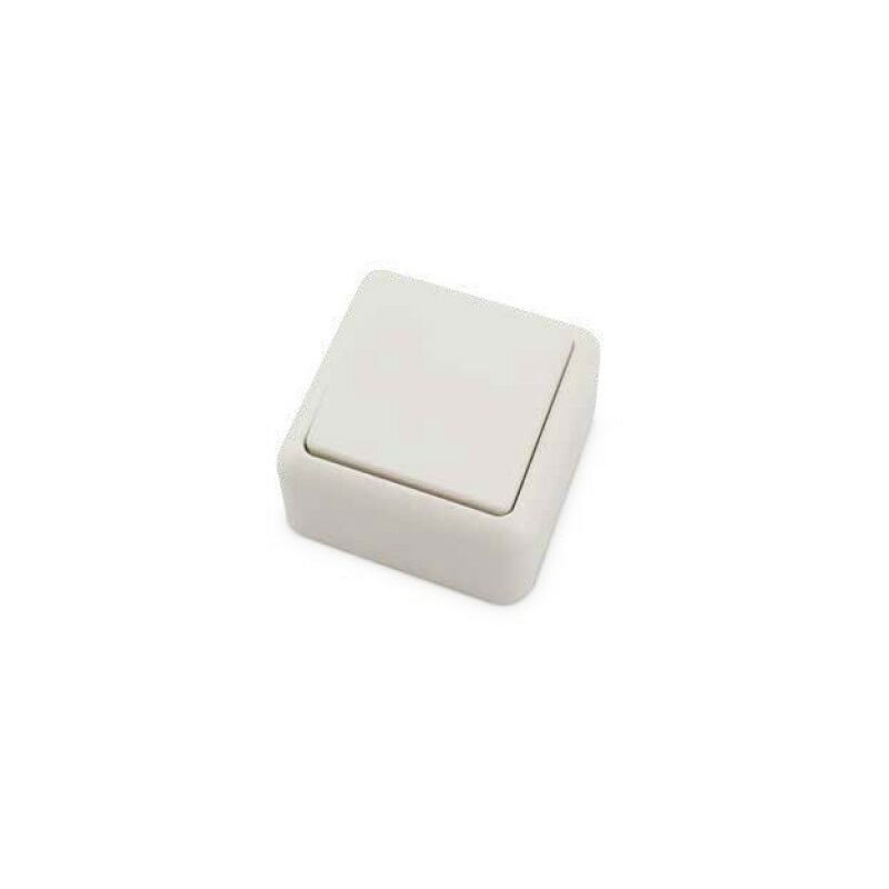 

Conmutador superficie Blanco 60x60x30mm 10A 250V 0201024 - GSC