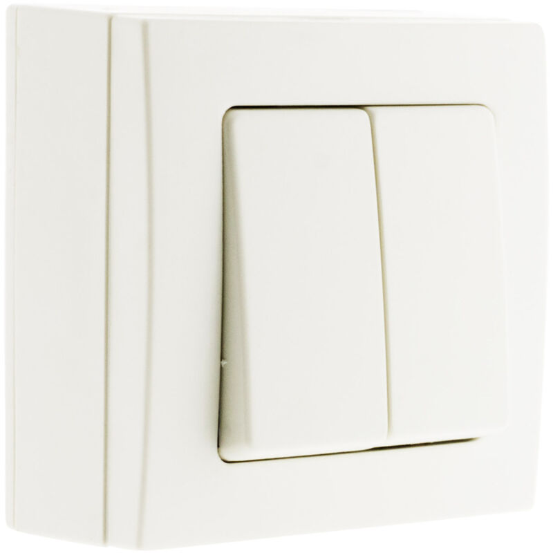

Conmutador doble blanco - Bel_Vue