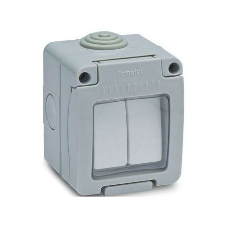 CONMUTADOR DOBLE ESTANCO 10A - 19044