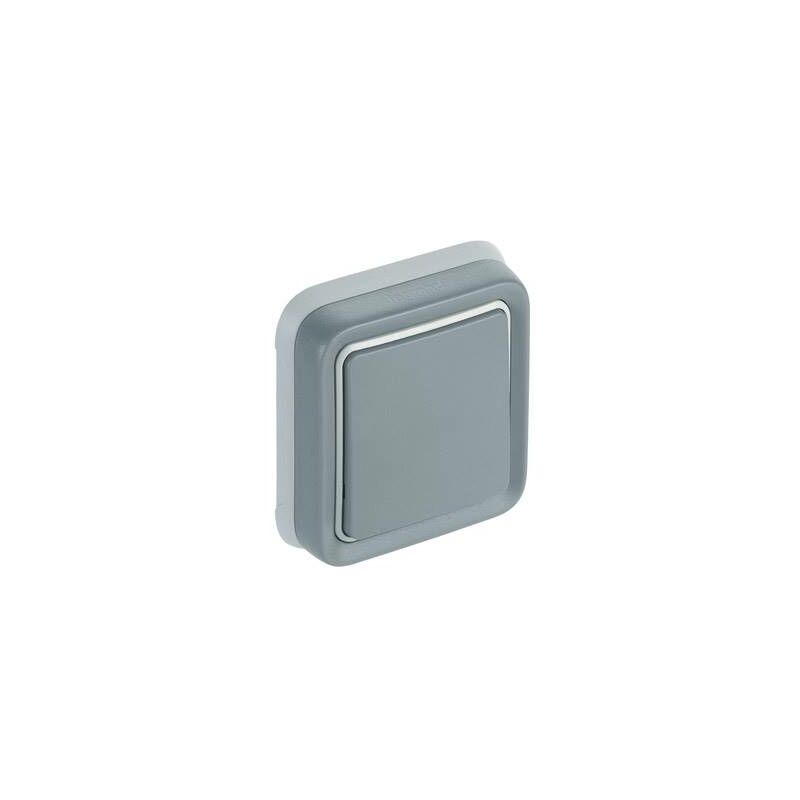 

Legrand - Conmutador empotrar gris ip55 plexo