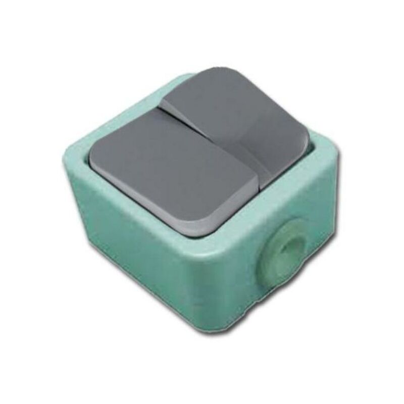 

electricidad doble interruptor conmutador estanco bl 51003-70724 - Mibricotienda