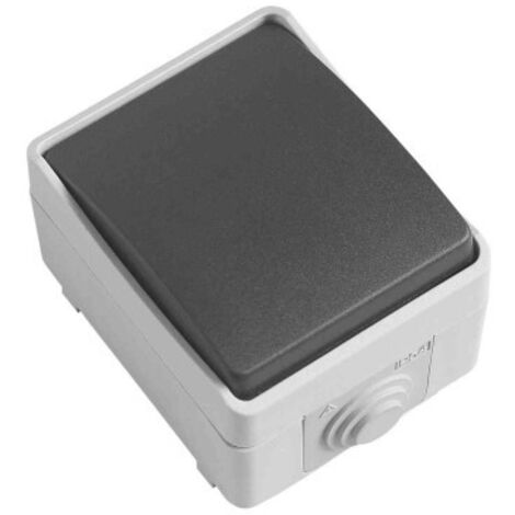 CONMUTADOR ESTANCO IP54 3610 GRIS (D) - AMIG