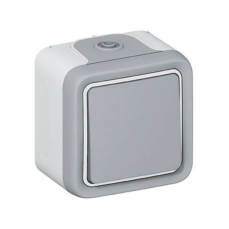 

Interruptor-conmutador monobloc gris Legrand Plexo 069711