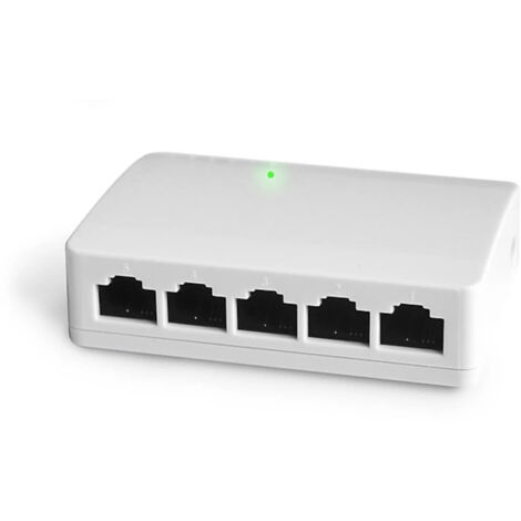 Conmutador Ethernet de 5 puertos para Internet Box - Avidsen - 622110