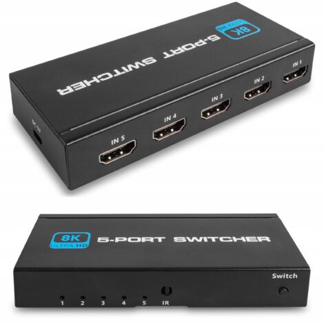 CONMUTADOR HDMI 2.1 5x1 CONMUTADOR 8K 4K 120HZ 240HZ