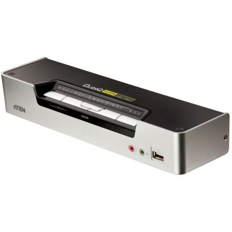Conmutador KVMP HDMI de 4 puertos Aten con audio 2.1, CS1794-AT-G