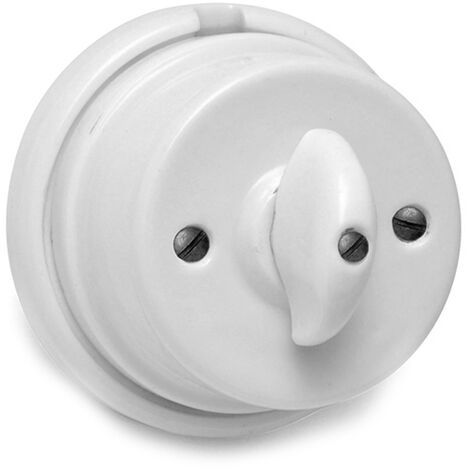 CONMUTADOR LAZO PORCELANA SERIE VINTAGE 10A 250V