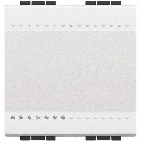Conmutador Livinglight 16A borne auto 2 módulos Blanco N4003M2A
