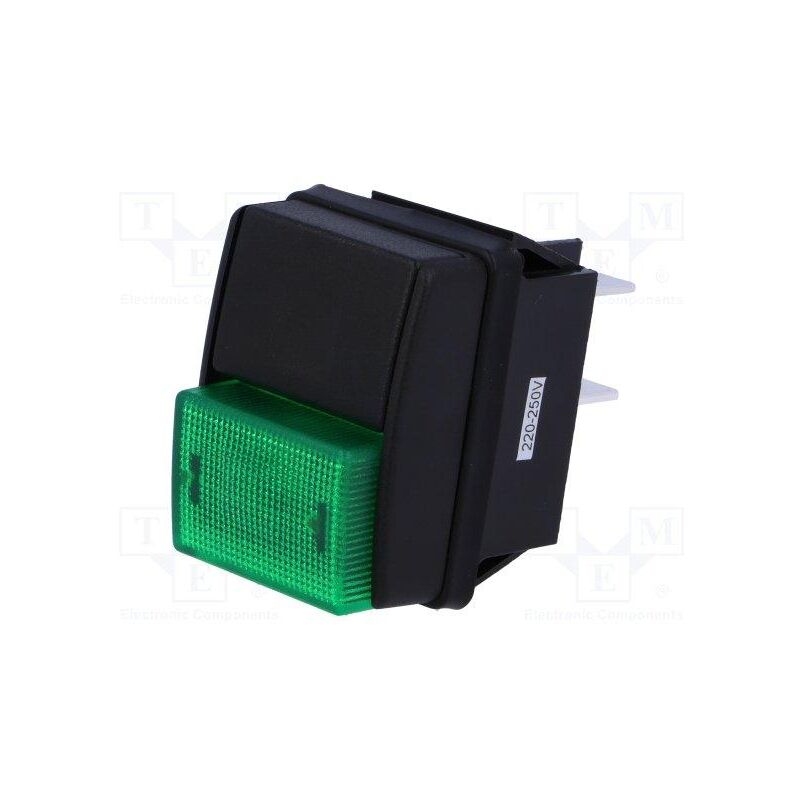 

Interruptor Presion 2 Pulsadores Negro/Verde 10A/250Vac OFF-ON