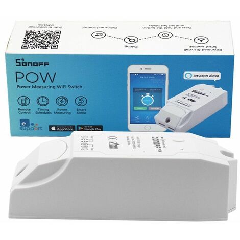 Conmutador WiFi Sonoff Pow con función de medición de consumo de energía