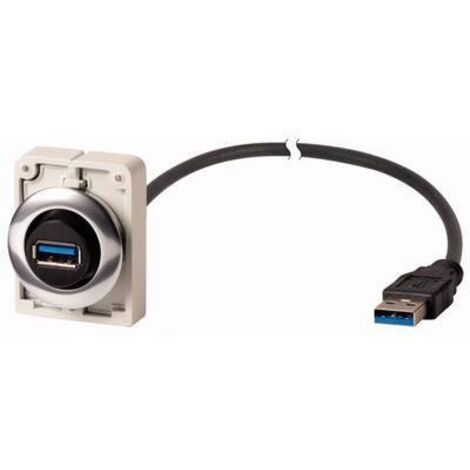 Connec.femelle USB 30mm affl.câble 30cm EATON M30C-FUSB-30