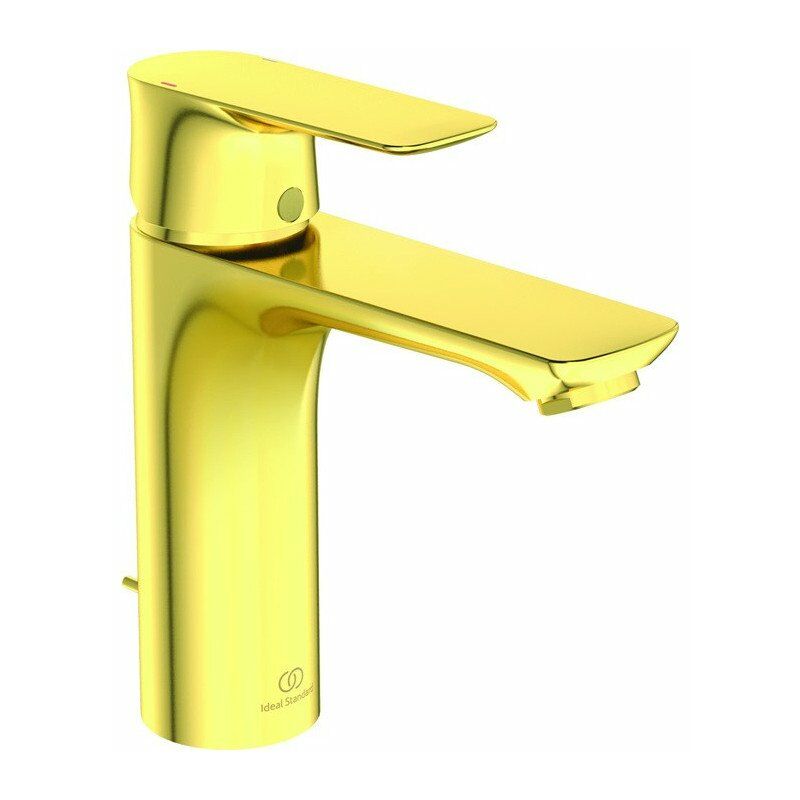 

Ideal - CONNECT AIR Gran grifo monomando para lavabo oro cepillado