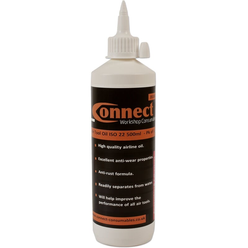 Connect - Air Tool Oil iso 22 500ml 1pc For Maintaining Power Tools 35330