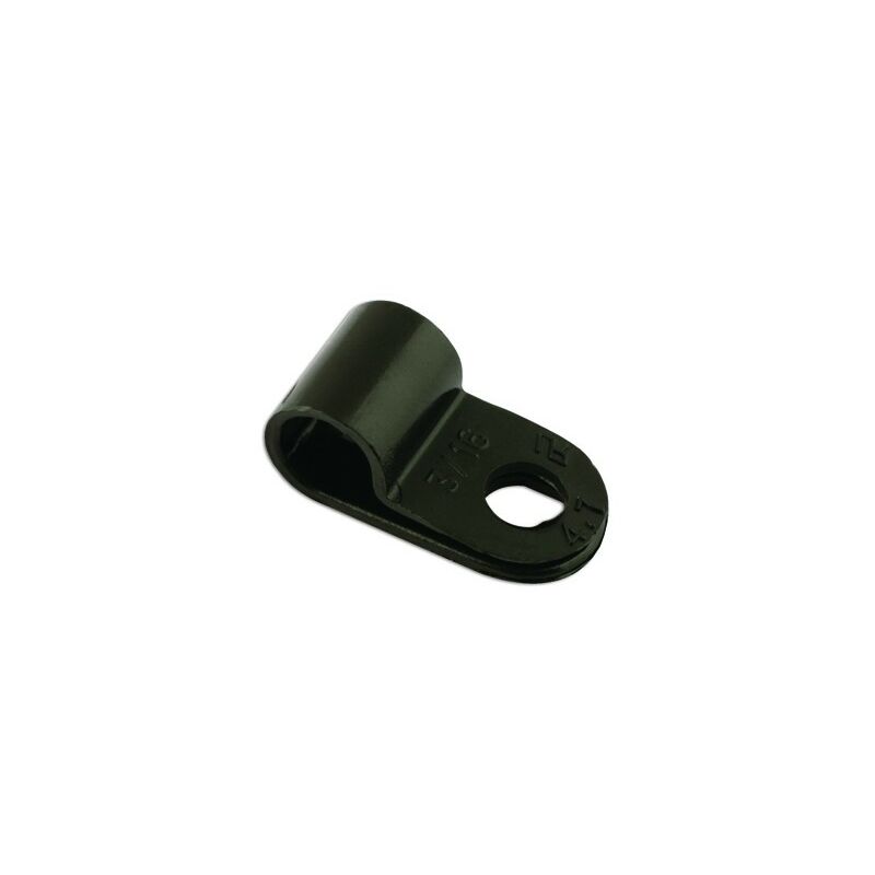 Black Nylon P Clips - 4.8mm - Pack of 100 - 30350 - Connect