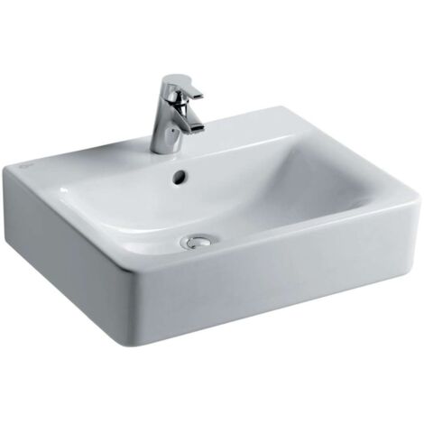 CONNECT CUBE lavabo con troppopieno 550 mm bianco IDEAL STANDARD